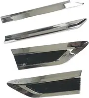 YJVVWQVF 1Pair Side Wing Badge Emblem Fenders R-L Sticker Compatible for VW Tiguan L 2017 2018 Car Styling ABS Chromed 3D
