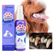 Pet Spray Teeth Cleaning For Dog & Cat Bad Breath Removal Tartar Plaque Q9C3