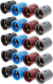 SWOOMEY 20Pcs Guitar Volume Control Knobs Durable Potentiometer Knobs for Amplifier and Effect Pedal Stylish Caps for Easy Installation and Use