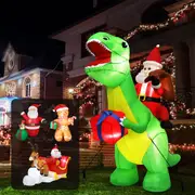 Santaco Christmas Inflatable Outdoor Santa Sleigh Archway Gingerbread Nutcracker