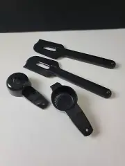 Tupperware Paddle Scraper Spatula Gadget Set of 4 New Black