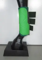 Horse Exercise & Jumping Boots Hunter/Forest Green & Lime AUSTRALIAN MADE