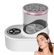 Cosmetic Brush Cleaner, Cosmetic Paint Brush Cleaner Machine, Cosmetic Cleaner Tool, Multifunctional Cleaning Tool, Efficient Cleaning Tool, Easy To Use, Portable for Women