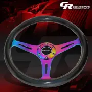 NRG 350MM NEO CHROME 3-SPOKE CHAMELEON SPARKLE WOOD STEERING WHEEL REPLACEMENT