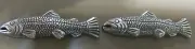 Lot of 2 Fish Conchos with Screws