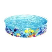 H2O Go Odyssey Fill N' Fun 6' x 6' x 15" Kiddie Pool Age 3+ Backyard Summer Dog