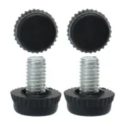 M6 x 10 x 15mm Leveling Feet Adjustable Support Cover for Machine Leg 4pcs