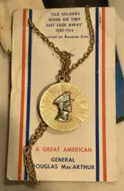 Vintage General Douglas MacArthur Necklace