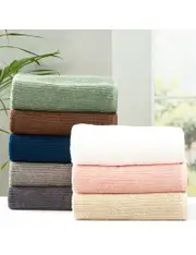 [Renee Taylor] Renee Taylor Cobblestone 650 Gsm Cotton Ribbed Towel Packs 7Pc