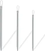 Pack of 3 Sewing Needles with Large Eye Wool Needle Nylon Needles with Large Eye for Weaving Wool Hand Stitched Leather Blunt Needles for Hand Sewing Tapestry Craft Curved Darning Needles Perfect for