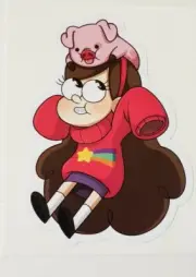 Gravity Falls Mabel pig Sticker decal car laptop scrapbook