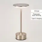 Wireless LED Table Lamp Touch Sensor Desktop Night Light USB Rechargeabl Portabl