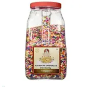 Chef's Quality Non Pareils Rainbow Sprinkles 7 Pounds For Decorating & Baking