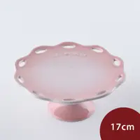 在飛比找PChome24h購物優惠-Le Creuset 蕾絲花語系列 蛋糕架 17cm 貝殼粉