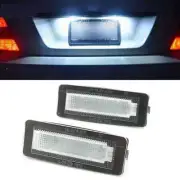 2-piece LED plate lamp White light for Smart Fortwo Coupe Convertible 450 451 CB (for: Smart)