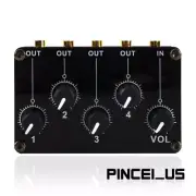 TM400 Stereo Audio Mixer 4-Channel 3.5mm Output and 1-Channel Independent Input
