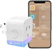 Matter Plug, Smart WiFi Plug Works with HomeKit,Alexa,Works with Google Home, Works with SmartThings (2)
