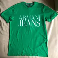 在飛比找蝦皮購物優惠-保證全新正品 Armani Jeans AJ 綠色 短袖T恤