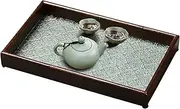 Decorative Tray | Coffee Table Tray - Decorative Tray for Home Decor, Fruit Serving Tray Begonia Embossing for Coffee Table Decor Centerpiece Kitchen Counter
