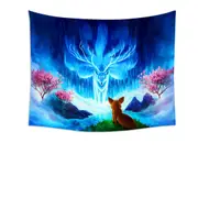 Animal Fantasy Art Wisdom Lake Fox Tapestry
