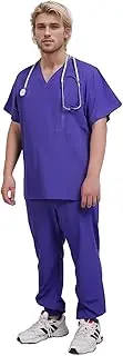 [Generic] Scrubs Medical Uniform Women and Man Scrubs Set Medical Scrubs Top and Pants