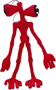Siren Head Plush Horror Cartoon Stuffed Plushies Hugging Plush Pillow for Bedtime Home Decoration (Red)