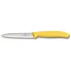 Victorinox 10cm Wavy Edge Pointed Tip Paring Knife Serrated Cheese/Bread Pink