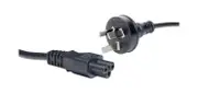 2m IEC C5 Cloverleaf Connector Power Cable to 240V Mains Plug