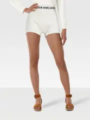 White J’adior Mini Shorts