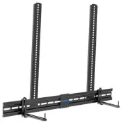 Universal Soundbar Mount Mounting above or Under TV, Sound Bar Bracket With