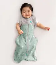 [Swaddle Up™ Transition Bag] Olive North Star •Cotton Fleece