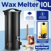 10L Electric Wax Melter Candle Soy Bees Soap Making Spout Pot Furnace Machine