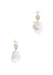 Completedworks Pulp Pearl 14kt Gold-plated Drop Earrings ONE SIZE