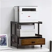 Printer Stand Printer Holder Printer Shelf 2-Layer Printer Stand Office Desktop Copier Small Printer Storage Rack Printer Rack with Drawer Printer Rack Printer Shelves