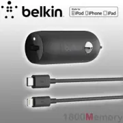 Belkin Boost Charge 30W USB-C Car Charger USB C 1m Lightning Cable MFI-Certified