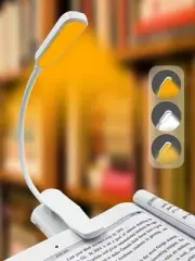 Rechargeable Book Light for Reading in Bed, Eye Caring Color Temperatures,