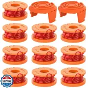 YMHB Trimmer Spool Line for Worx,12 Pack WA0010 Edger Spools Replacement for