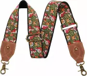 Purse Strap, 2"Cowhide Head Wide Shoulder Strap Adjustable Replacement,Retro Jac