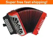Hohner Compadre Diatonic Accordion - Keys of E/A/D - Red-NEW