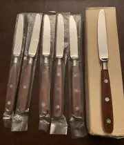 Vintage 60-S Japanese Capco Stainless Steel Steak Knife Set of 6 Knives
