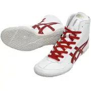 ASICS Wrestling Boxing Shoes EX-EO (TWR900) White x White x Red x Silver