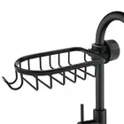 Kitchen Sponge Holder Faucet Caddy Bath Shower Storage Rack Aluminium Alloy R...