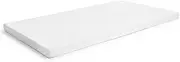 2-Inch Ventilated Memory Foam Crib and Toddler Bed Mattress Topper with Removable Waterproof 65-Percent Cotton Non-Slip Cover - 52" x 27" x 2"
