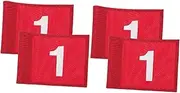 4 Pcs Golf Mini Golf Balls Under Desk Bike Golf Hole Flag Course Supplies Training Flags Golfs Flags Golf Course Flags Outdoor Signs Old Fashioned Nylon Red Small Flag