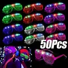 Glow in the Dark LED Eyeglasses Multiple Neon Colors Blinds Lampshade Glasses
