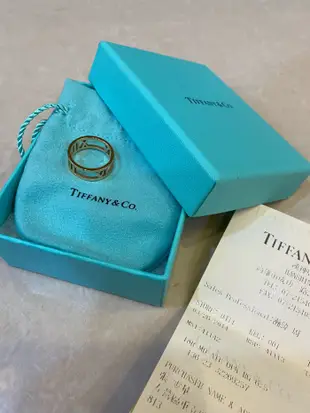 TIFFANY&CO. 蒂芬妮 18k 750 鏤空羅馬數字 戒指#6.5