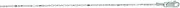 [JewelryWeb] 14ct White Gold 1.0mm Diam cut Alternate Long Rectangular Bead Chain Necklace Lobster Clasp Jewelry Gifts for Women - Length Options: 41 46 51
