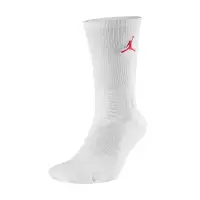 在飛比找Yahoo奇摩購物中心優惠-Nike 襪子 Jordan 男女款 白 紅 喬丹 中筒襪 