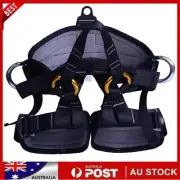 Outdoor Tree Climbing Sit Harness Arborist Rappelling Black- HOT
