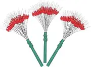 uxcell Fishing Bobber Stops [300PCS] Oval Floats Sinker Stops Use for Streams & Lake & River Fishing - [Red - Silicone] Fit 0.6-1.5 mm Wire Beads Float Stopper